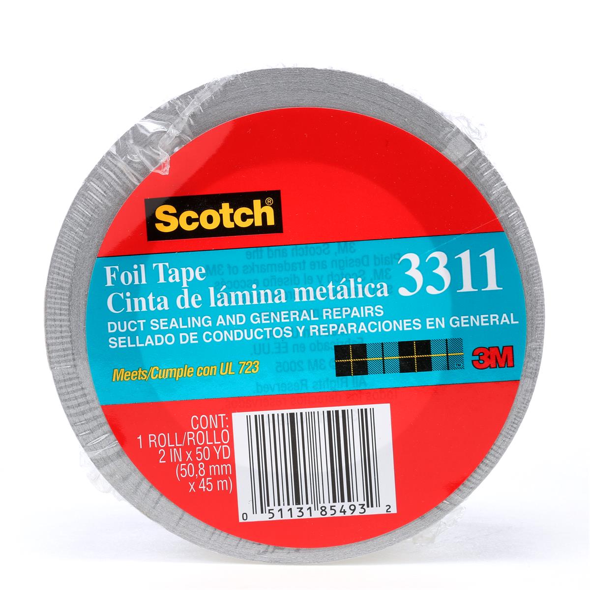 3M™ Scotch-Weld™ 铝箔胶带, 3311, 2 英寸 x 50 码